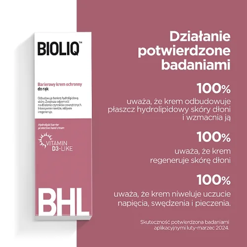 #5 – BIOLIQ BHL Barierowy krem ochronny do rąk, 75ml