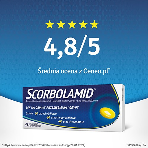 Zdjęcie produktu - 5 SCORBOLAMID - 20 tabletek 