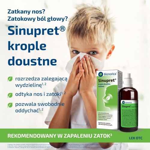 Miniaturka artykułu - #0 SINUPRET Krople - 100 ml