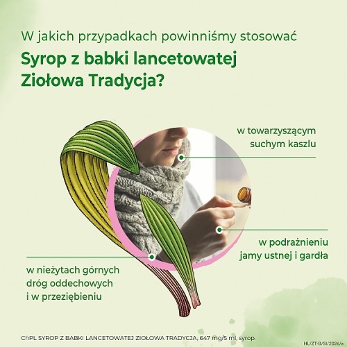 Zdjęcie produktu - 2 Ziołowa Tradycja Syrop z babki lancetowatej, 125 g