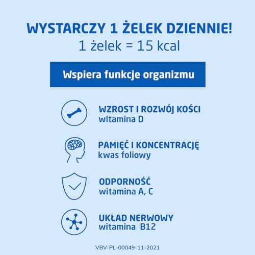 Miniaturka artykułu - #0 VIBOVIT LITERKI Żelki owocowe - 50 sztuk (3936)