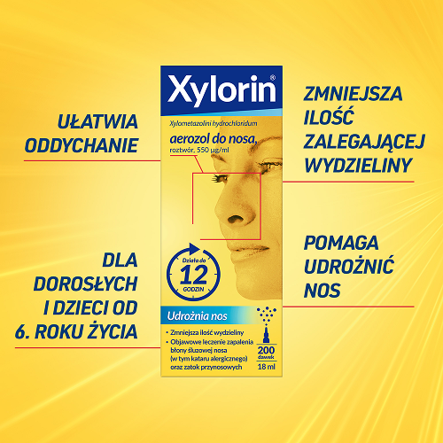 Miniaturka artykułu - #1 Xylorin 0,55 mg/ml areozol do nosa, 18 ml