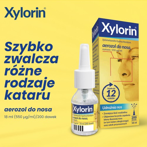 Miniaturka artykułu - #0 Xylorin 0,55 mg/ml areozol do nosa, 18 ml