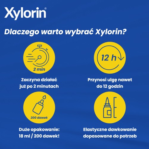 Miniaturka artykułu - #1 Xylorin 0,55 mg/ml areozol do nosa, 18 ml