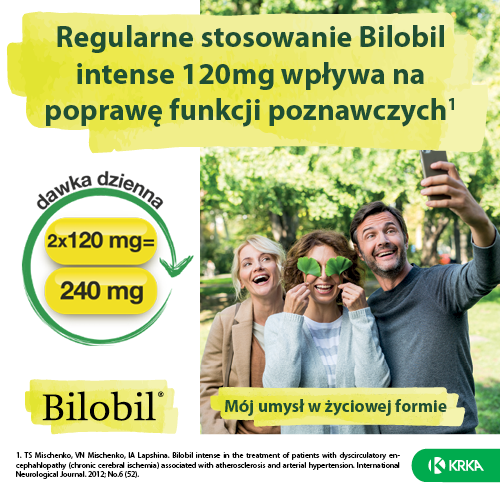 Miniaturka artykułu - #1 BILOBIL INTENSE 120mg, 60 kapsułek 