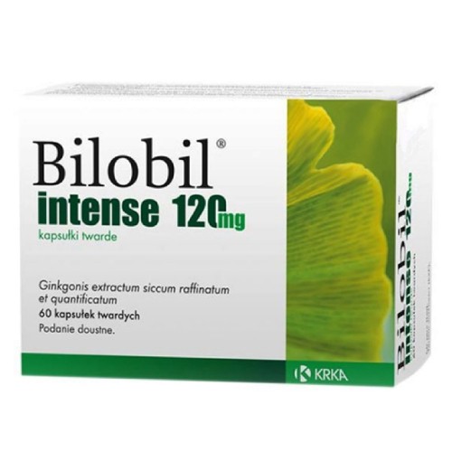 Zdjęcie produktu - 3 BILOBIL INTENSE 120mg, 60 kapsułek 