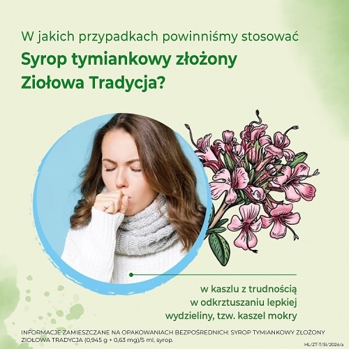 Zdjęcie produktu - 2 Ziołowa Tradycja Syrop tymiankowy złożony, 125 g