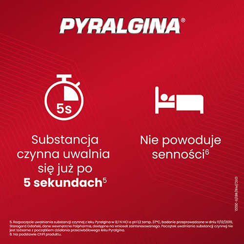 Zdjęcie produktu - 4 PYRALGINA 500 mg - 6 tabletek