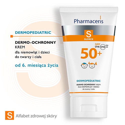 Miniaturka artykułu - #0 PHARMACERIS S Krem dla dzieci SPF50+  - 125 ml 