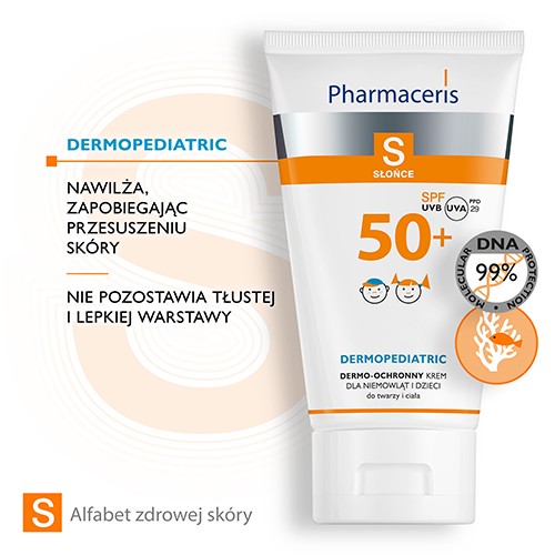 Zdjęcie produktu - 2 PHARMACERIS S Krem dla dzieci SPF50+  - 125 ml 