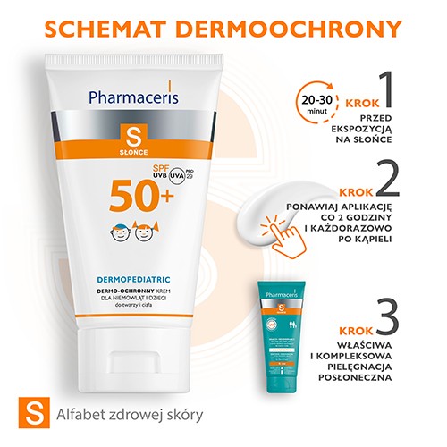Zdjęcie produktu - 3 PHARMACERIS S Krem dla dzieci SPF50+  - 125 ml 