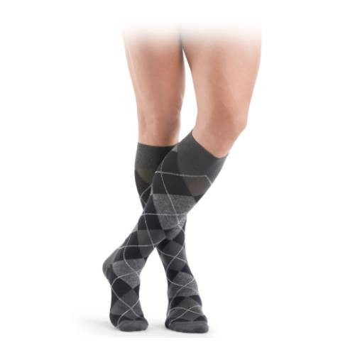 Miniaturka artykułu - #0 MICROFIBER SHADES Skarpety kompresyjne dla mężczyzn rozmiar 42-44 graphite romby, 1 para