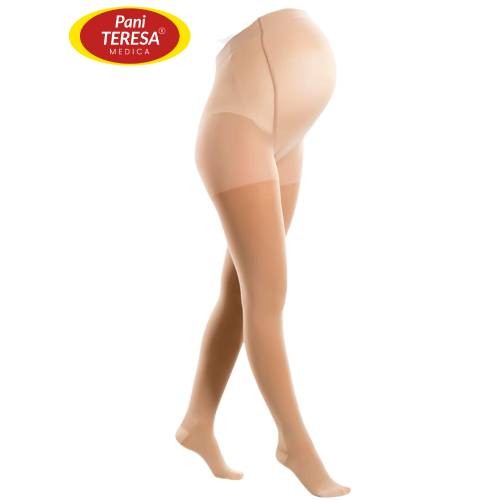 Miniaturka artykułu - #0 Pani Teresa Rajstopy medyczne uciskowe ciążowe Premium rozmiar IV beż