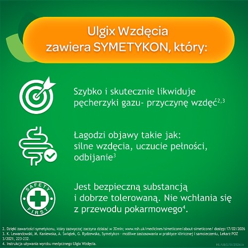 Zdjęcie produktu - 1 Ulgix Wzdęcia Max, 30 kapsułek
