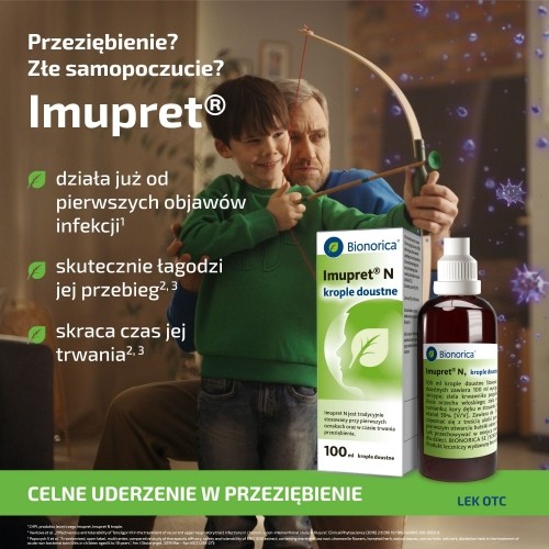 Miniaturka artykułu - #0 Imupret N 1ml/ml krople doustne, 100ml