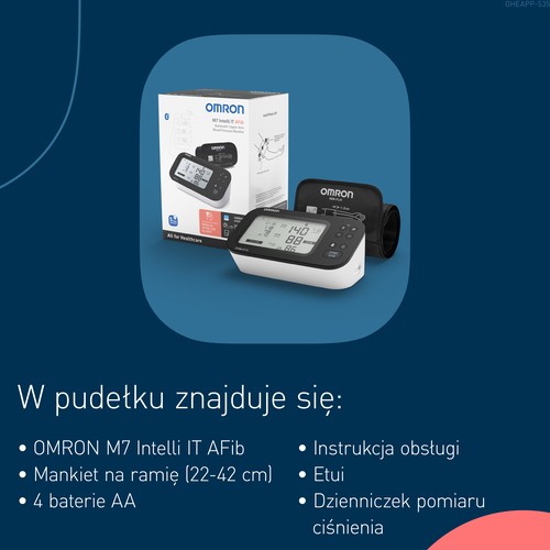 Zdjęcie produktu - 4 OMRON ciśnieniomierz naramienny M7 Intelli IT AFib, 1 szt