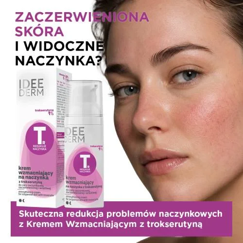 #0 – IDEE DERM krem wzmacniający na naczynka z trokserutyną, 50ml