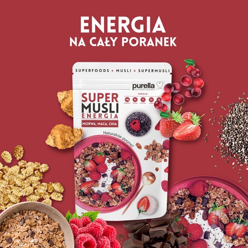Zdjęcie produktu - 3 PURELLA Supermusli Energia, 200 g