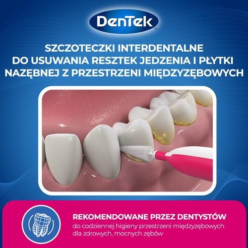 Zdjęcie produktu - 2 DENTEK Szczoteczki międzyzębowe Easy Brush rozmiar 0, 12szt.