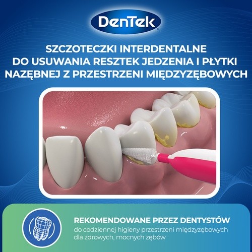 Zdjęcie produktu - 2 DENTEK Szczoteczki międzyzębowe Easy Brush rozmiar 1,2,3, 10szt.