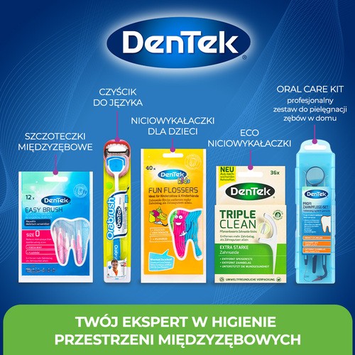 Zdjęcie produktu - 5 DENTEK Wykałaczki z nicią dentystyczną On The Go, 2x6szt.