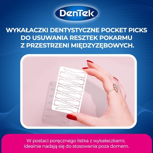 Zdjęcie produktu - 2 DENTEK Wykałaczki dentystyczne Pocket Picks, 33szt.