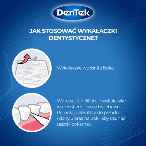 Zdjęcie produktu - 4 DENTEK Wykałaczki dentystyczne Pocket Picks, 33szt.