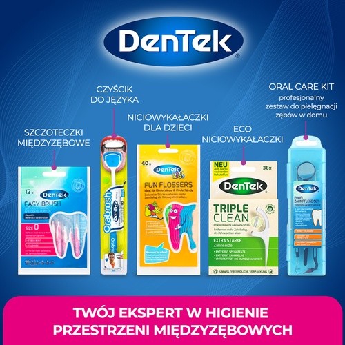Zdjęcie produktu - 5 DENTEK Wykałaczki dentystyczne Pocket Picks, 33szt.