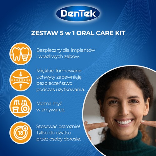 Zdjęcie produktu - 4 DENTEK Zestaw do pielęgnacji zęb&oacute;w Oral Care Kit