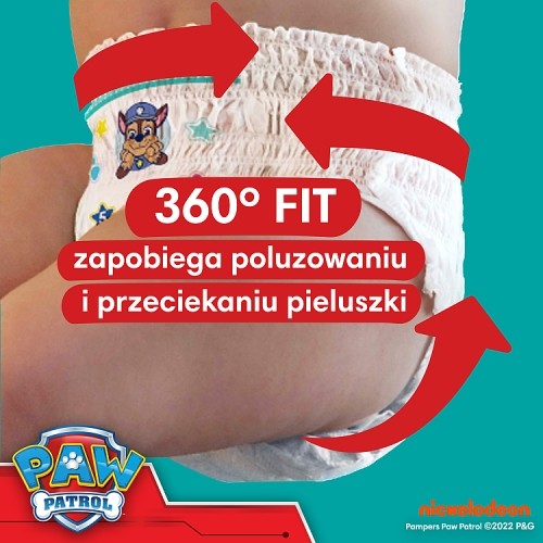 Zdjęcie produktu - 3 Pampers Pants Psi Patrol Pieluchomajtki rozmiar 6 (14-19 kg), 60 szt.