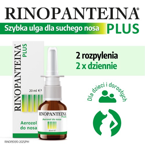 Zdjęcie produktu - 3 Rinopanteina Plus Aerozol do nosa, 20ml