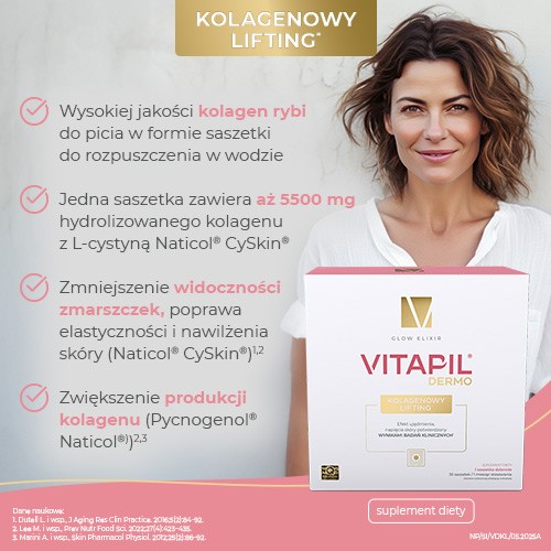 Zdjęcie produktu - 2 VITAPIL Dermo Kolagenowy lifting, 30sasz.