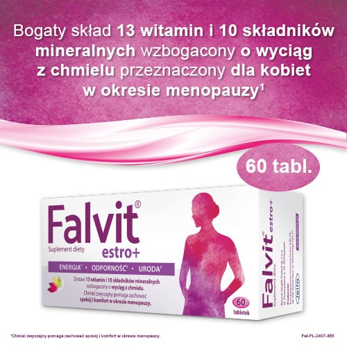 Zdjęcie produktu - 0 FALVIT estro+ 60tabletek