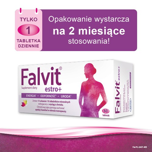 Zdjęcie produktu - 5 FALVIT estro+ 60tabletek