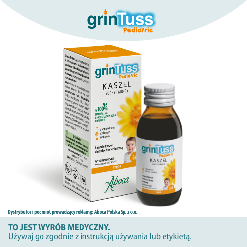 Miniaturka artykułu - #0 GrinTuss Pediatric syrop, 180g