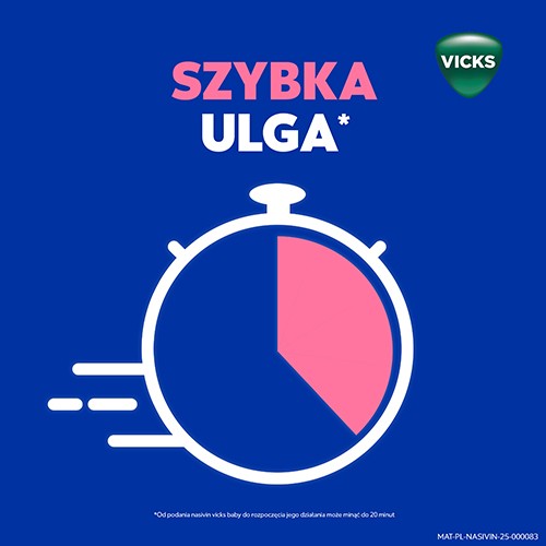 Zdjęcie produktu - 2 Nasivin Vicks Baby Krople na zatkany nos, 5 ml - lek udrażniający nos dla dzieci 3m+