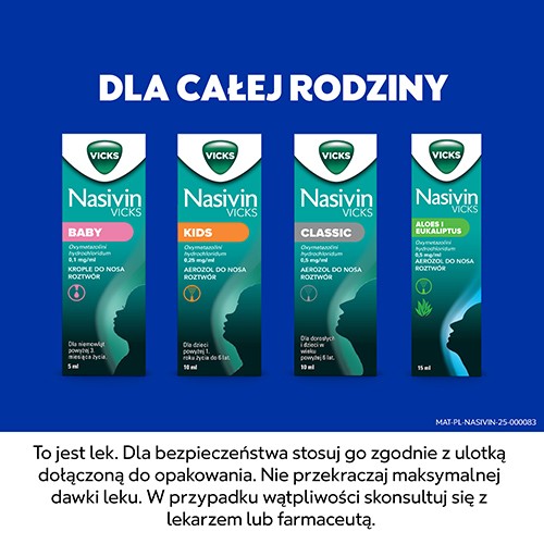 Zdjęcie produktu - 7 Nasivin Vicks Baby Krople na zatkany nos, 5 ml - lek udrażniający nos dla dzieci 3m+