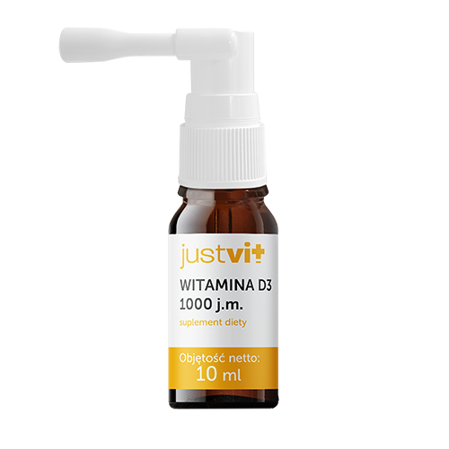 Zdjęcie produktu - 4 Justvit Witamina D3 1000 j.m krople, 10ml