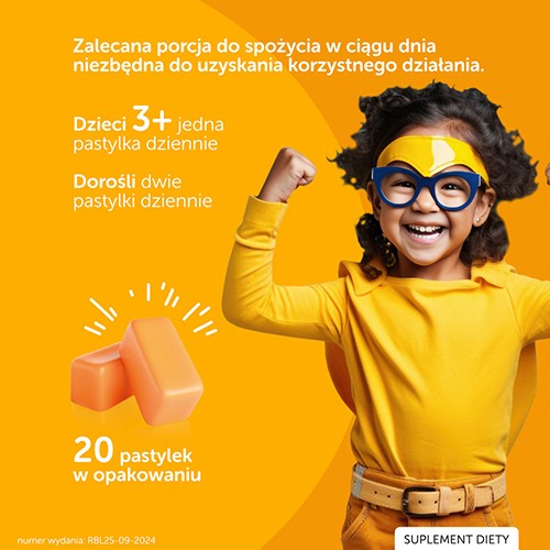 Zdjęcie produktu - 3 JUSTVIT Pastylki wspierające odporność, 20szt.