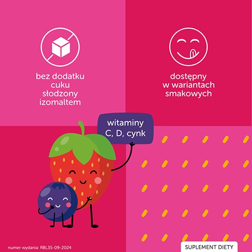 Miniaturka artykułu - #0 JUSTVIT Lizak na odporność o smaku truskawkowo-aroniowym, 1 szt.