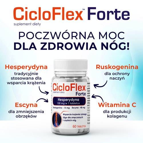 Miniaturka artykułu - #1 DOMOWA APTECZKA CicloFlex Forte, 60 tabl.
