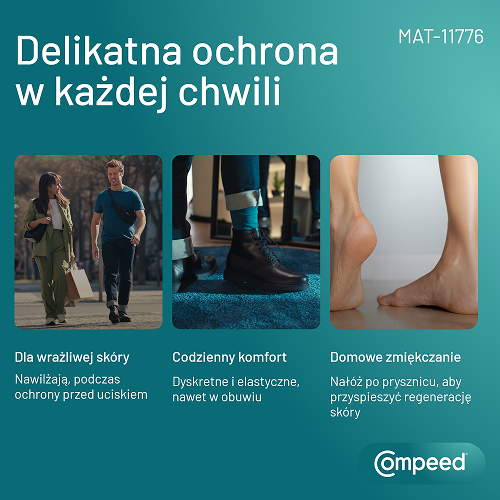 Zdjęcie produktu - 2 Compeed Plastry nawilżające na odciski średnie, 6 szt.