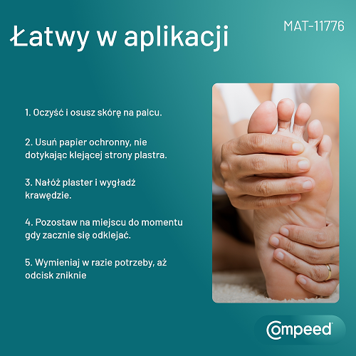 Zdjęcie produktu - 4 Compeed Plastry nawilżające na odciski średnie, 6 szt.