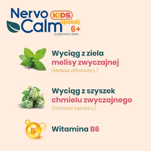 Zdjęcie produktu - 2 NervoCalm Kids spok&oacute;j 6+, 30 żelek
