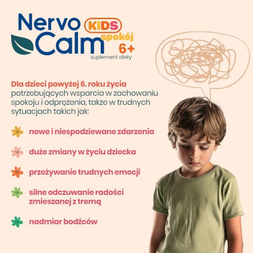 Zdjęcie produktu - 5 NervoCalm Kids spok&oacute;j 6+, 30 żelek