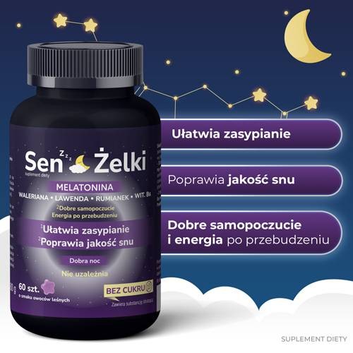 Miniaturka artykułu - #0 DOMOWA APTECZKA SEN Żelki, 60 szt.