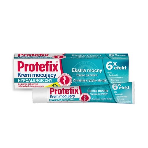 Miniaturka artykułu - #0 PROTEFIX Krem mocujący hypoalergiczny - 47 g 