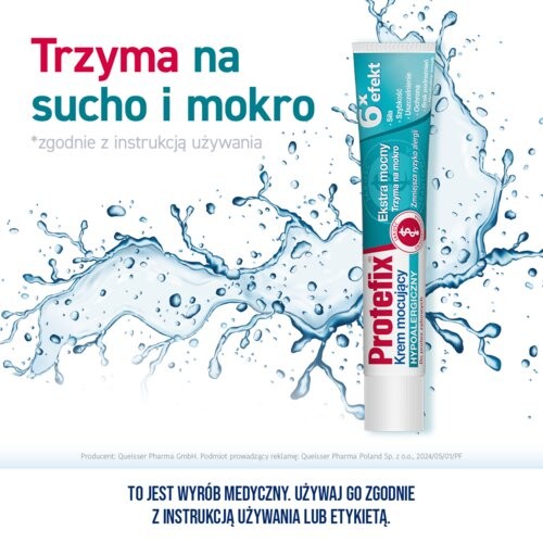 Miniaturka artykułu - #1 PROTEFIX Krem mocujący hypoalergiczny - 47 g 
