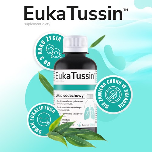 Zdjęcie produktu - 2 DOMOWA APTECZKA EukaTussin, 165 ml