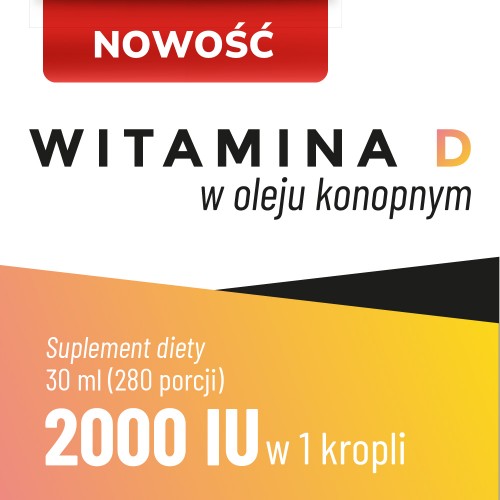 Miniaturka artykułu - #0 BioceriQ Pharma Witamina D W Oleju Konopnym 2000 IU, 30 ml